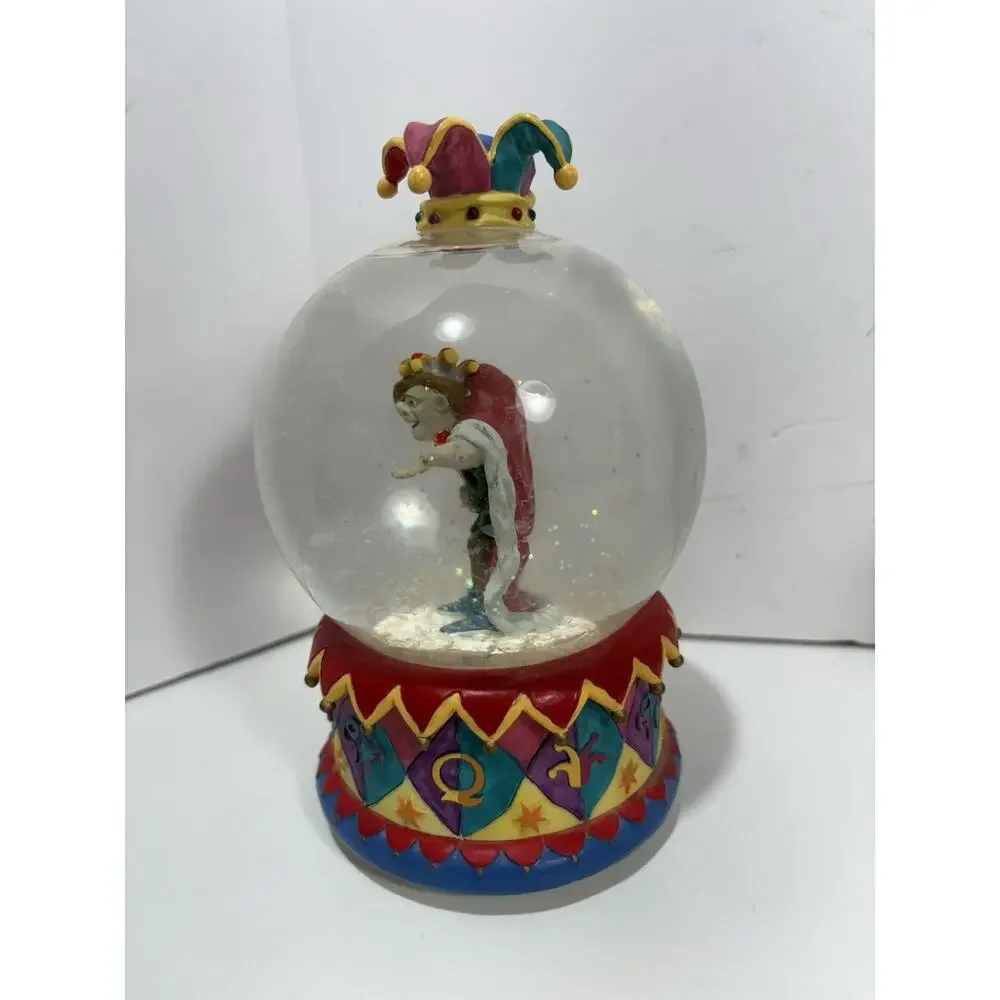 Vintage Disney Enesco Hunchback Notre Dame Quasimodo Jester Snow Globe‎ Musical